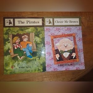 The Pirates + Clever Mr. Brown Book Lot by Joy Cowley The Story Box Vintage